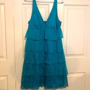 Teal Tiered Dress